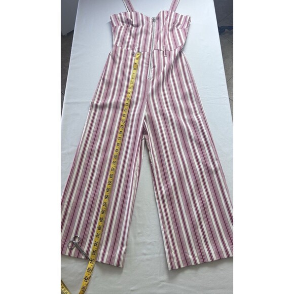 Romeo & Juliet Couture Womens Medium‎ Jumpsuit Red & Ivory NWT - Picture 3 of 12